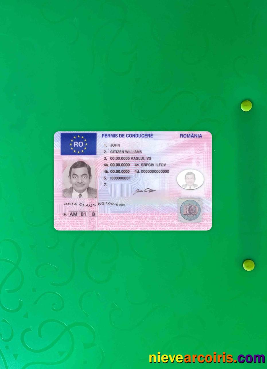 Romania driving license updated photolook